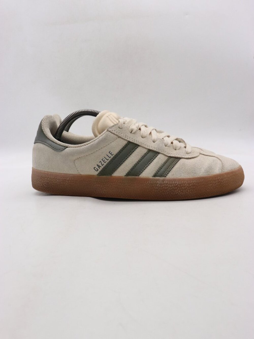 Adidas Originals Gazelle ADV Beige Green Men's Size 9.5 Sneakers Lace Up Shoes